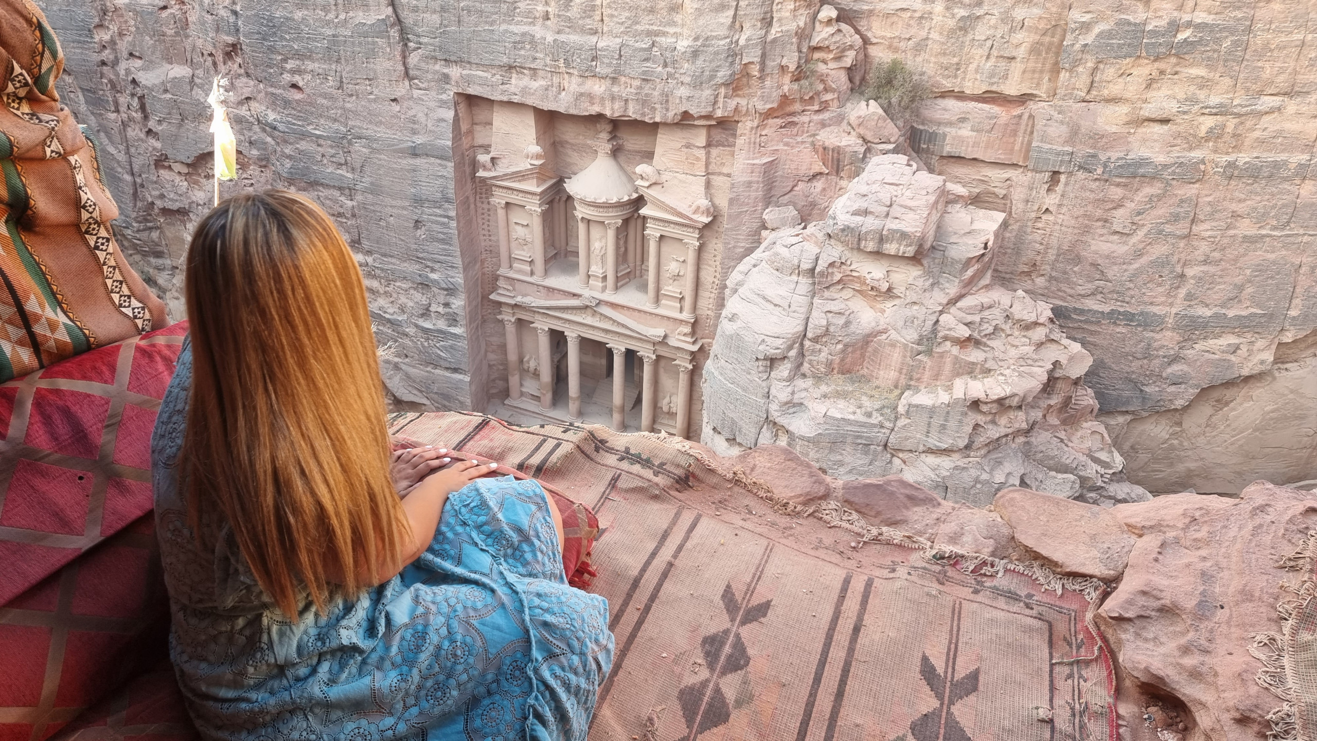 Mirador del Tesoro en Petra, una de las vistas más espectaculares que ver en una ruta de 10 días por Jordania
