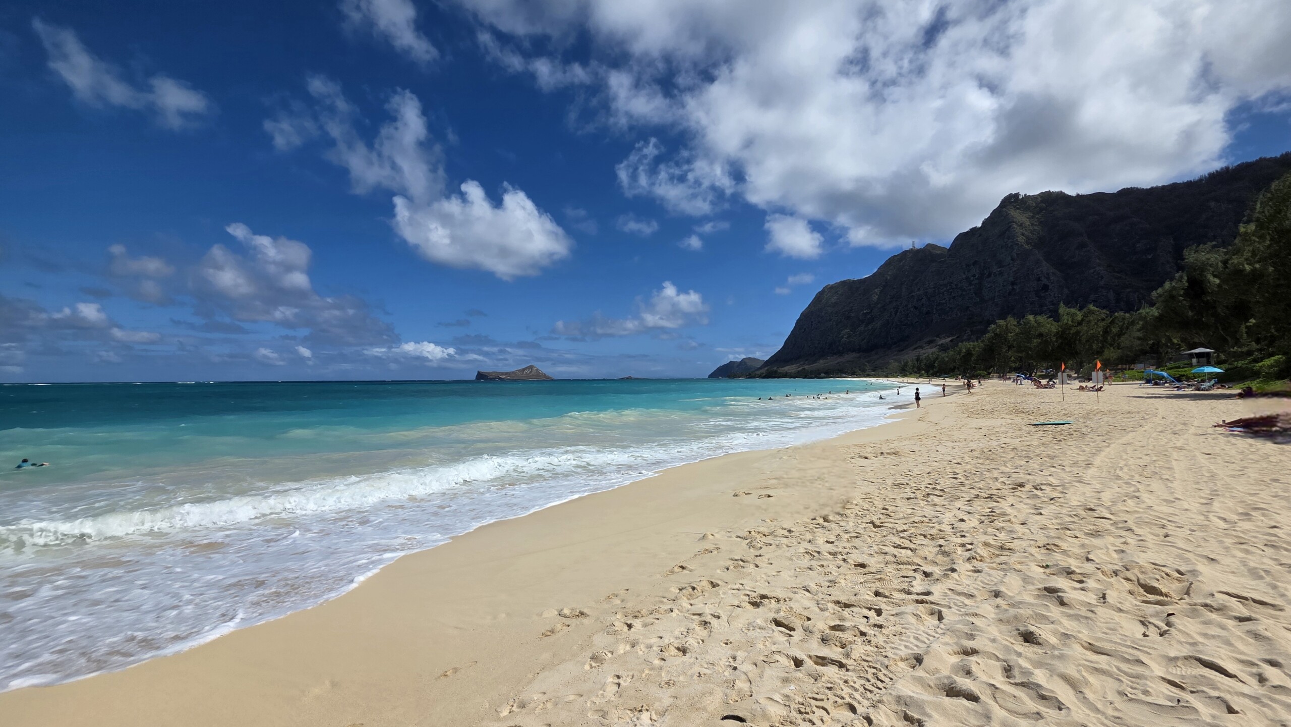 Kaneohe Beach en Oahu durante nuestro viaje a Hawái